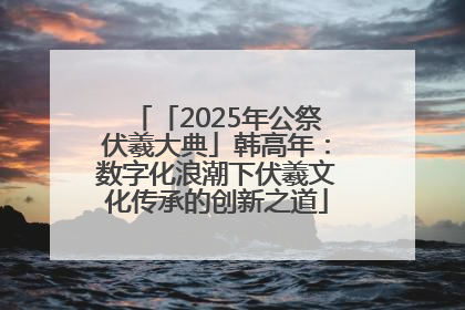 「2025年公祭伏羲大典」韩高年：数字化浪潮下伏羲文化传承的创新之道