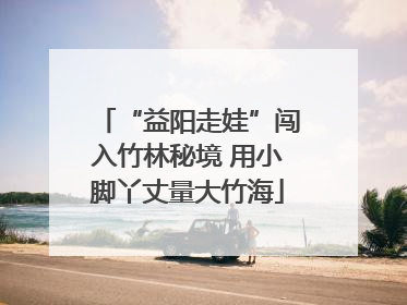 “益阳走娃”闯入竹林秘境 用小脚丫丈量大竹海