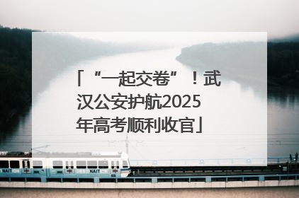 “一起交卷”！武汉公安护航2025年高考顺利收官