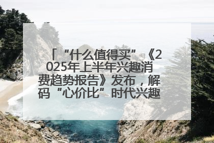 “什么值得买”《2025年上半年兴趣消费趋势报告》发布，解码“心价比”时代兴趣消费新范式
