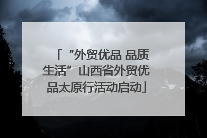 “外贸优品 品质生活”山西省外贸优品太原行活动启动