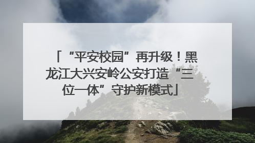 “平安校园”再升级！黑龙江大兴安岭公安打造“三位一体”守护新模式