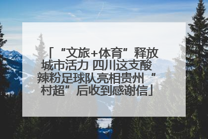 “文旅+体育”释放城市活力 四川这支酸辣粉足球队亮相贵州“村超”后收到感谢信