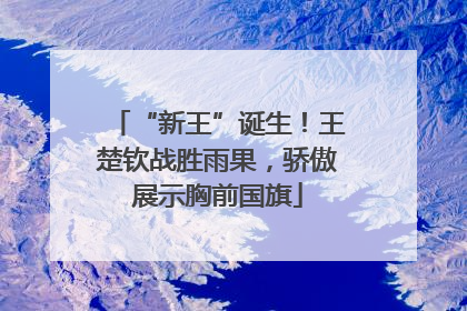 “新王”诞生！王楚钦战胜雨果，骄傲展示胸前国旗