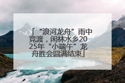 “浪河龙舟”雨中竞渡，闲林水乡2025年“小端午”龙舟胜会圆满结束