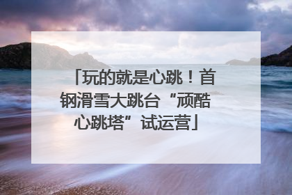 玩的就是心跳！首钢滑雪大跳台“顽酷心跳塔”试运营