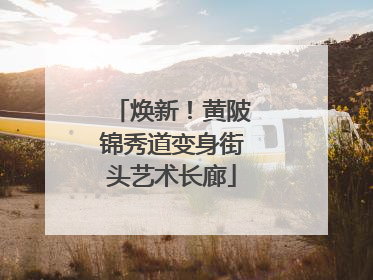 焕新！黄陂锦秀道变身街头艺术长廊