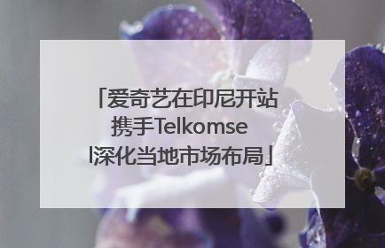 爱奇艺在印尼开站 携手Telkomsel深化当地市场布局