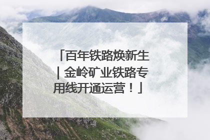 百年铁路焕新生｜金岭矿业铁路专用线开通运营！