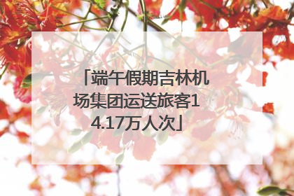 端午假期吉林机场集团运送旅客14.17万人次
