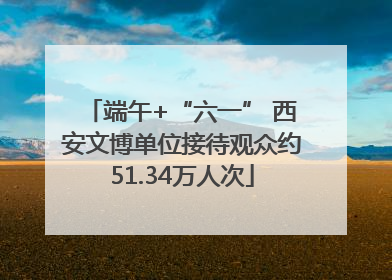 端午+“六一” 西安文博单位接待观众约51.34万人次