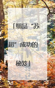 细品“苏超”成功的秘笈