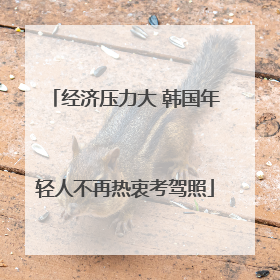 经济压力大 韩国年轻人不再热衷考驾照