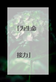 为生命接力