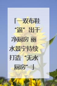 一双布鞋“逼”出干净厨房 丽水景宁持续打造“无水厨房”