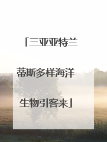 三亚亚特兰蒂斯多样海洋生物引客来