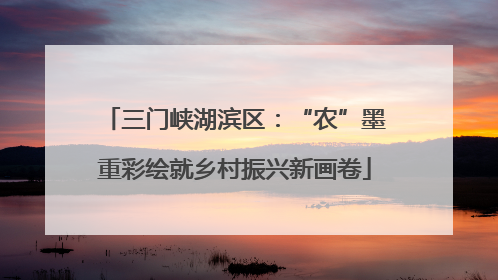 三门峡湖滨区：“农”墨重彩绘就乡村振兴新画卷