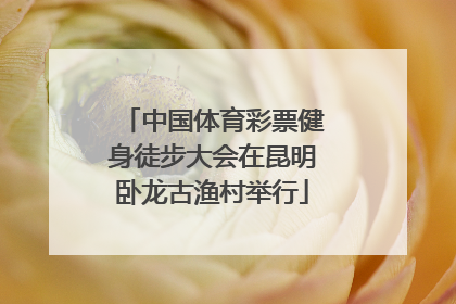 中国体育彩票健身徒步大会在昆明卧龙古渔村举行