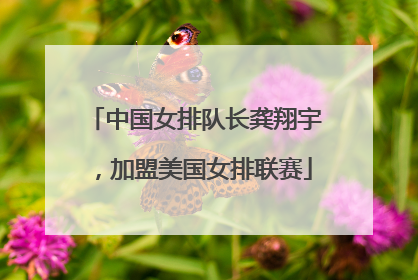 中国女排队长龚翔宇，加盟美国女排联赛