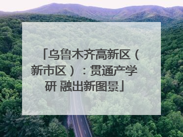 乌鲁木齐高新区（新市区）：贯通产学研 融出新图景