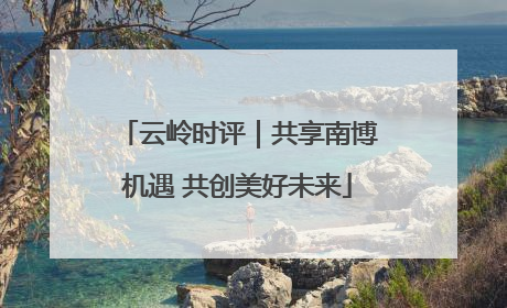 云岭时评｜共享南博机遇 共创美好未来