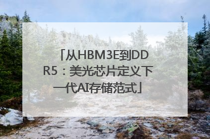 从HBM3E到DDR5：美光芯片定义下一代AI存储范式