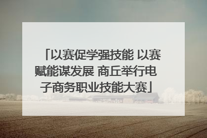 以赛促学强技能 以赛赋能谋发展 商丘举行电子商务职业技能大赛