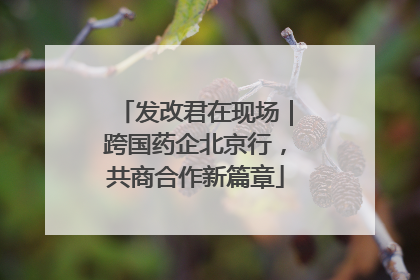 发改君在现场｜跨国药企北京行，共商合作新篇章