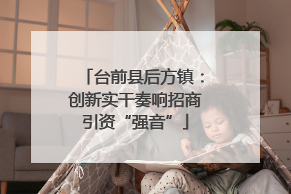 台前县后方镇：创新实干奏响招商引资“强音”