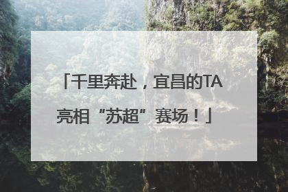 千里奔赴，宜昌的TA亮相“苏超”赛场！