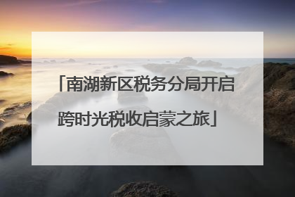 南湖新区税务分局开启跨时光税收启蒙之旅