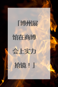 博州展馆在商博会上实力抢镜！