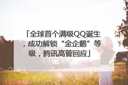 全球首个满级QQ诞生，成功解锁“金企鹅”等级，腾讯高管回应