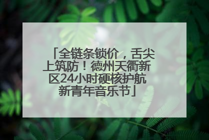 全链条锁价，舌尖上筑防！德州天衢新区24小时硬核护航新青年音乐节