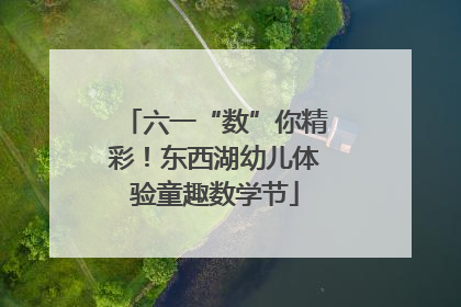 六一“数”你精彩！东西湖幼儿体验童趣数学节