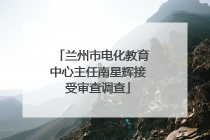 兰州市电化教育中心主任南星辉接受审查调查