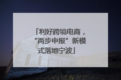 利好跨境电商，“两步申报”新模式落地宁波