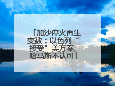 加沙停火再生变数：以色列“接受”美方案、哈马斯不认可