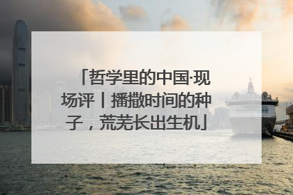 哲学里的中国·现场评丨播撒时间的种子，荒芜长出生机