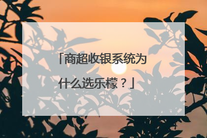 商超收银系统为什么选乐檬？