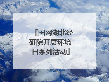 国网湖北经研院开展环境日系列活动