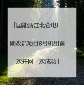 国能浙江北仑电厂一期改造项目8号机组首次并网一次成功