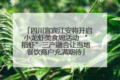 四川宜宾江安将开启小龙虾美食周活动 “稻虾”三产融合让当地餐饮商户充满期待