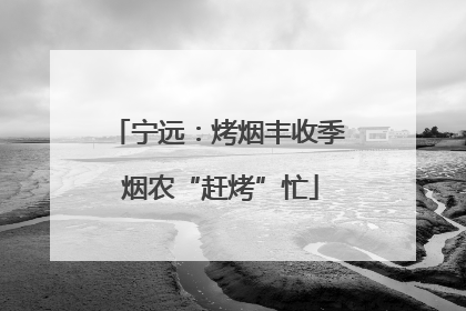 宁远：烤烟丰收季 烟农“赶烤”忙