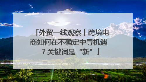 外贸一线观察丨跨境电商如何在不确定中寻机遇？关键词是“新”