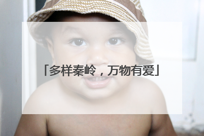 多样秦岭，万物有爱