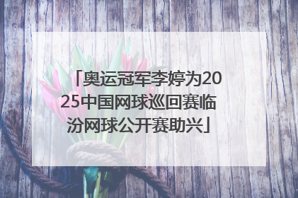 奥运冠军李婷为2025中国网球巡回赛临汾网球公开赛助兴