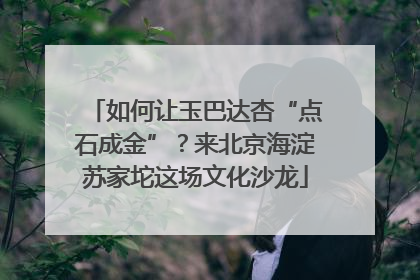 如何让玉巴达杏“点石成金”？来北京海淀苏家坨这场文化沙龙