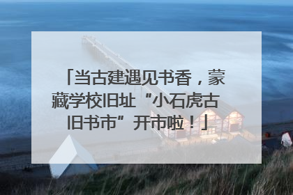 当古建遇见书香，蒙藏学校旧址“小石虎古旧书市”开市啦！