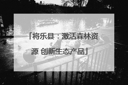 将乐县：激活森林资源 创新生态产品